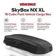Yakima SkyBox NX 18 Cu Ft General Travel Vehicle Rooftop Cargo Hard Shell Carrier Box