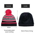 thumbnail image 6 of Promotion!Toddler Boys Girls Winter Hat,Kid’s Knitted Stripe Hat Snow Gloves for Toddlers 2 Pc Set Warm Pom-Pom Beanie with Accessories 4-10 Years, 6 of 7