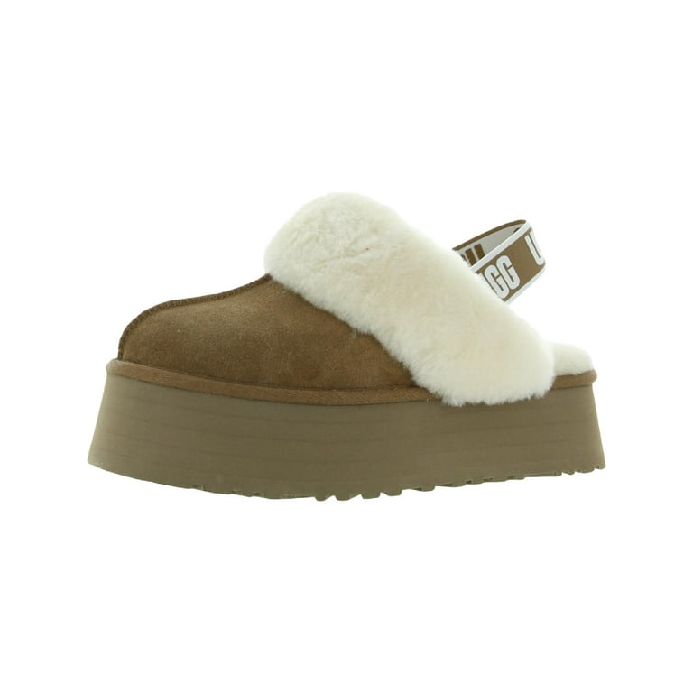 Ugg Funkette Women's Suede Sheepskin Slingback Platform Ugg Funkette Women's Suede Sheepskin Slingback Platform