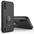 thumbnail image 3 of Samsung Galaxy A01 Case, KAESAR 3-Layer Slim Shockproof Hard Cover With Metal Ring Stand Skin Fashion Cute Cover Armor Case for Samsung Galaxy A01 (Black), 3 of 6