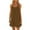 Brown, variant on AKAFMK Summer Maternity Clothes,Sleeveless Maternity Dresses,Women Fashionable Sleeveless Round Neck Printed Loose Long Dress Brown S