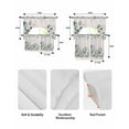 thumbnail image 6 of Eucalyptus Leaves Kitchen Curtains Sets 24 Inch Length with Valance, Retro Farmhouse Botanical Floral Birds Swag Valances and Tiers Curtain Set Drapes Swag Curtains for Living Room, Bathroom, Bedroom, 6 of 6