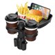 thumbnail image 2 of Bandeja Portavasos Bandeja Portavasos Portavasos de plástico para coche, bandeja de comida ajustable para comedor de coche, accesorios portátiles para automóviles, 2 of 7