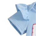 thumbnail image 6 of Gubotare Girl Clothes Set Baby Girl Baseball Outfit Short Sleeve Romper Ruffle Skirt Shorts Set Hairband Summer Clothes 0 3 6 9 12 18 24 Months (Blue,Size 0-3 Months), 6 of 7