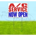 thumbnail image 1 of A/C Service Now Open (18" x 24") Yard Sign, Includes Metal Step Stake, 1 of 6