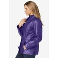 thumbnail image 3 of Jessica London Women's Plus Size Leather Blazer, 3 of 6