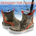 thumbnail image 3 of BASSDASH Men’s 6" Waterproof Deck Boots with Breathable Lining Anti-slip Neoprene Rubber Ankle Rain Boots for Fishing Boating, 3 of 8
