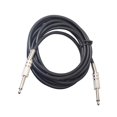 thumbnail image 2 of Cable de guitarra de instrumento 6,35mm 1/4 ''para piezas de mandolina de bajo de guitarra eléctrica 500 cm perfke Cable de Instrumento, 2 of 7