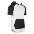thumbnail image 4 of ZIMEGO Men's Color Block Short Sleeve Pullover Pocket Hiphop Thin Hoodie Shirt, 4 of 6