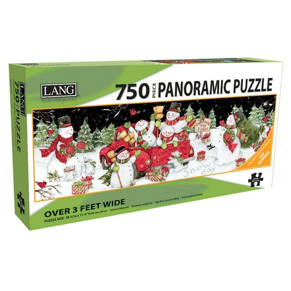 Puzzle - 750 Pc Panoramic, Snow Day