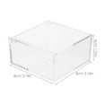 thumbnail image 2 of Greenadscape 3Pack Acrylic Storage Box for Office Use Display Case 8.0x8.0x4.0in, 2 of 8