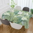 thumbnail image 5 of Tropical Palm Leaves Rectangle Tablecloth, Dust Proof Anti Wrinkle Wipeable Table Cloth Tabletop foration of Dinner Kitchen Wedding Holiday Party 54"x72" Decor Gift, 5 of 7