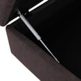 thumbnail image 6 of JESTOP 28.5" Ottoman with Storage, Fabric Ottoman Foot Rest Stool, Rectangle Upholstered Footstool, Storage Bench, 6 of 7