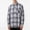 Black, variant on Button Up for Men Vintage Plaid Breathable Loose Shirts for Casual Weekend, Long Sleeve Lightweight Tops with Chest Pocket