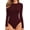 B Long Sleeve Burgundy, variant on Tank Top Body Suits Women Sexy Crew Neck Racerback Halter Ribbed Sleeveless Bodysuit for Women