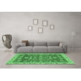 thumbnail image 3 of Ahgly Company Indoor Round Oriental Emerald Green Traditional Area Rugs, 3' Round, 3 of 4