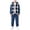 Z006-Blue, variant on WXFAZCVU Boys Fall Outfits Flannel Button Down Hooded Tops and Pants Trendy Clothing Set Size 7 Years