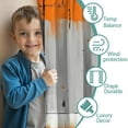 thumbnail image 3 of Blackout Kids Curtains,Orange and Grey Abstract Art Artwork Childrens Insulated Curtains Set Of 2,Bedroom Essentials,Toddler Room Decor 42x54in(106x137cm), 3 of 4