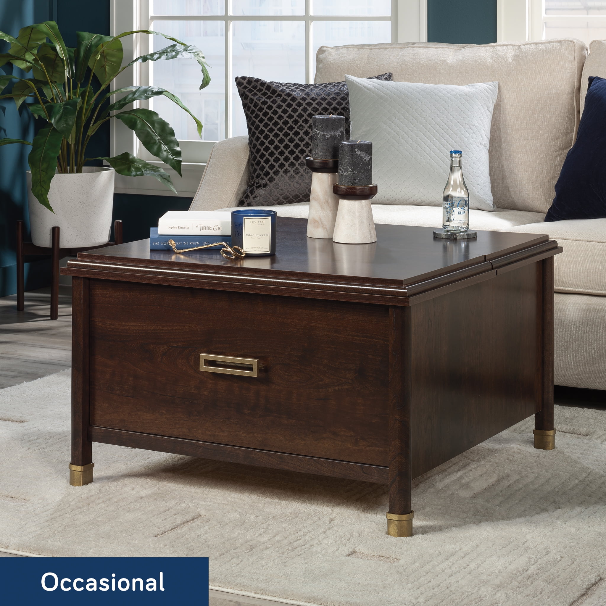 1934 Collection, by Sauder Lift-Top Coffee Table, Deco Cherry Finish