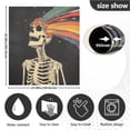 thumbnail image 5 of Yayeee Magnetic Dishwasher Cover for The Front Decoration Home Kitchen Machine Sticker Protector, Black Skeleton, 5 of 6