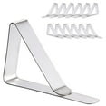 thumbnail image 2 of SPOORYYO 12-Pack Stainless Steel Tablecloth Clips for Outdoor and Indoor Use, Perfect for Picnics, Weddings, and More, 2 of 6