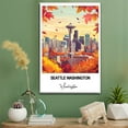 thumbnail image 2 of Seattle Washington Travel Wall Decor – Scenic Travel Canvas Print of Washington Canvas – Beautiful Gift for Home, Office, or Living Space, 2 of 5