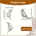 thumbnail image 2 of 1 Box 16Pcs Tree Branch Charms Branches Charm Bulk for Jewelry Making Diy Necklace Bracelet Supplies Silver, 2 of 9