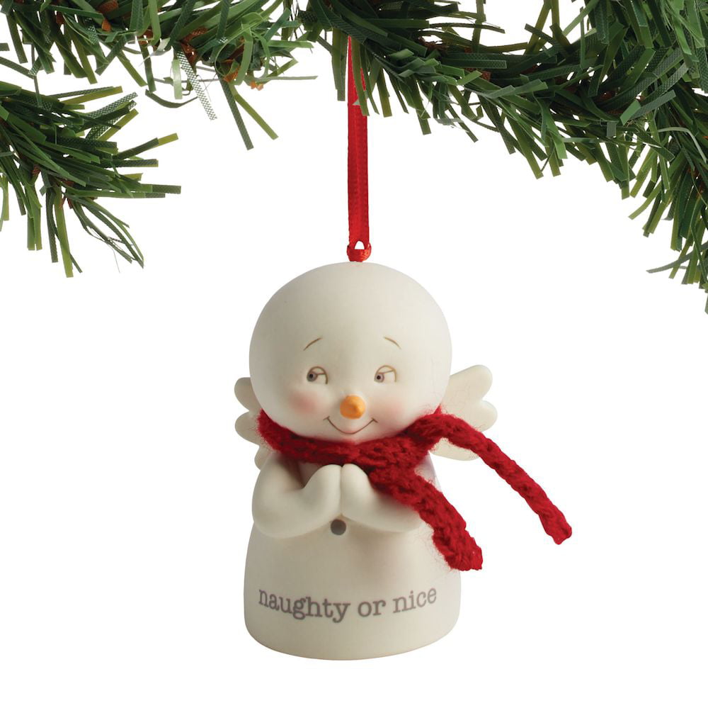 Department 56 Snowpinions Nice or Naughty Snowman Ornament 