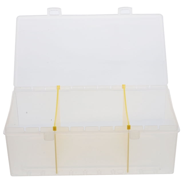 WEUVEB Caja Para Tarjetas De Oficina Transparente Organizador Y Fácil De Usar