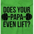 thumbnail image 2 of Does Your Papa Even Lift Gym Workout Romper Boys or Girls Infant Baby Brisco Brands 24M, 2 of 6