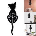 thumbnail image 5 of SDFGTstore Silent for Cat Pendulum Wall Clock with Moving Tail Whimsical Funny Wall Clocks for Home Office Apartment Cafe Xmas Gift, 5 of 19