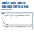 thumbnail image 5 of Ktinnead L Shaped Shower Curtain Rods [27''-35''] x [39''-59''] Adjustable Corner Shower Rod, 90° Black Shower Tension Rod for Bathroom Bathtub, 5 of 10
