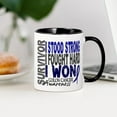 thumbnail image 3 of CafePress - Survivor 4 Colon Cancer Shirts And Gifts Large Mug - 11 oz Ceramic Mug - Novelty Coffee Tea Cup, 3 of 4