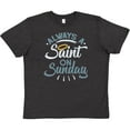thumbnail image 3 of Inktastic Saint On Sunday Youth T-Shirt, 3 of 5