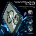 thumbnail image 6 of Magnetic for iPhone 12/iPhone 12 Pro Case, Compatible with MagSafe, Protection Protective Phone Case Shockproof Cover for iPhone 12/iPhone 12 Pro (Green), 6 of 8