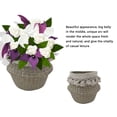 thumbnail image 4 of Cesta Tejida Bolsa de soporte de flores Cesta de almacenamiento para el hogar trenzada Suministros para organizador de contenedores de plantas para el hogar Inevent HA002313-00, 4 of 6