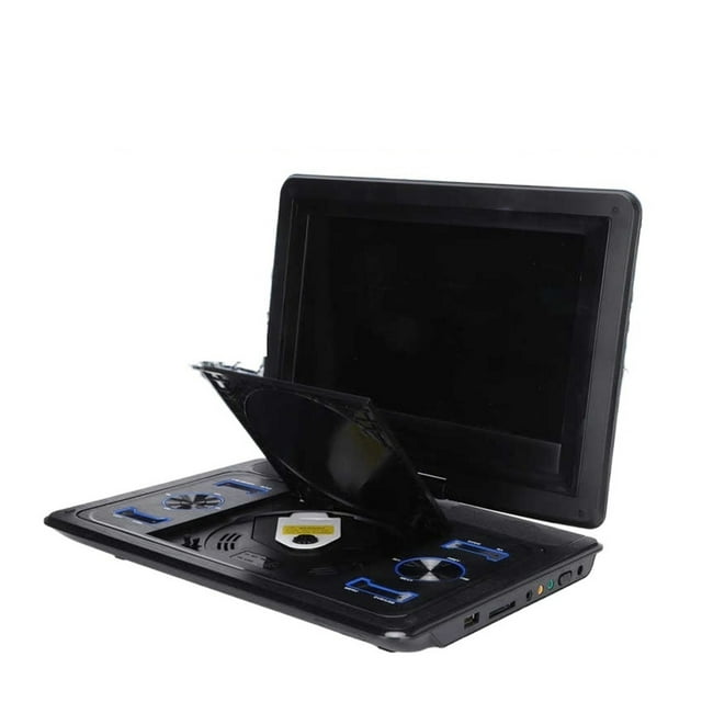 Portable DVD Player Rotating Rechargeable HD CD DVD Player With LED Screen For Car Travel Support FM Radio Function ,Swivel Screen