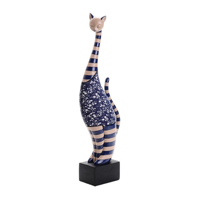 Escultura de animal Macarena Gato decorativa contemporánea