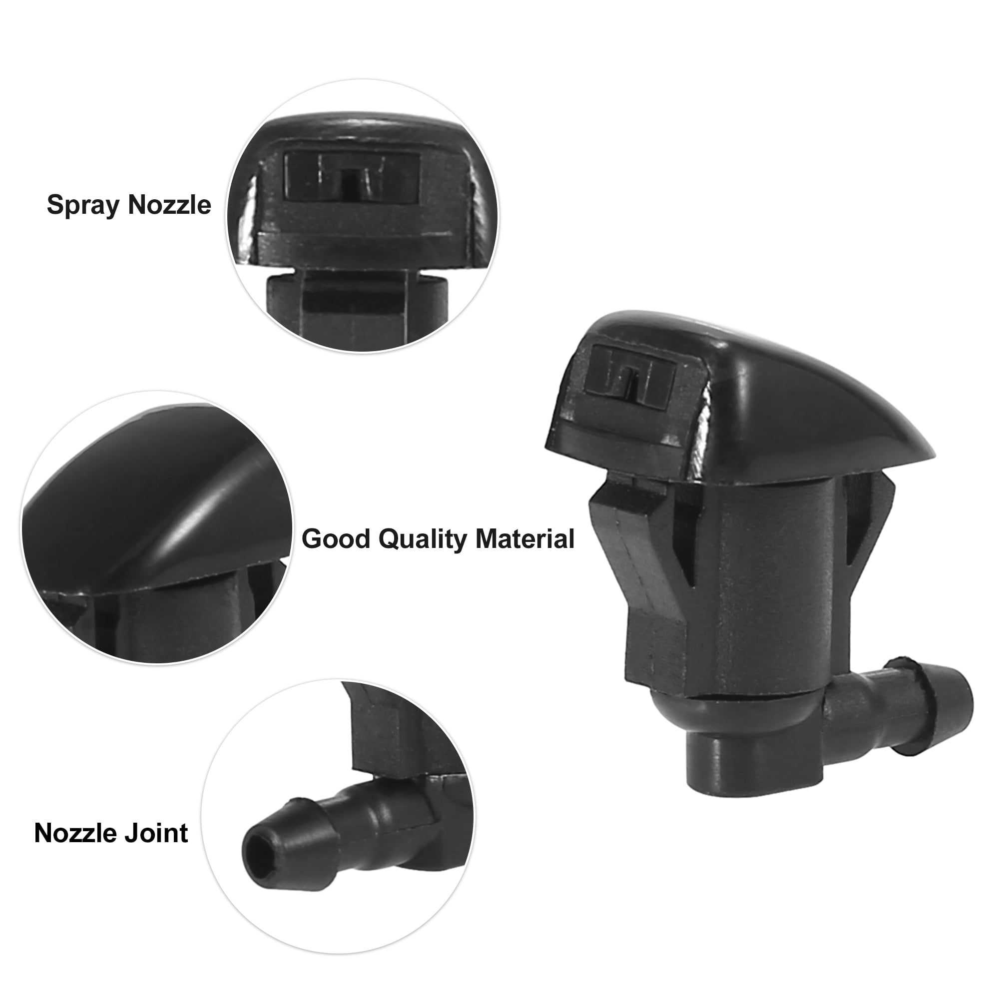 Unique Bargains Front Windshield Wiper Nozzles Kit for Toyota Tundra Corolla