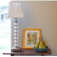 thumbnail image 3 of 14" White Slanted Square Bell Monay Shantung Lampshade, 3 of 4