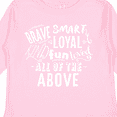 thumbnail image 4 of Inktastic Brave Smart Loyal Kind Fun Loved All of the Above Boys or Girls Long Sleeve Toddler T-Shirt, 4 of 5