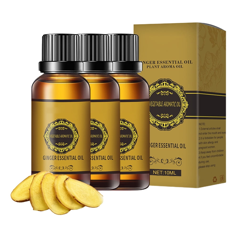 Ginger Essential Oil,Belly Drainage Ginger Oil, Lymphatic Drainage Ginger Oil, Slimming Tummy