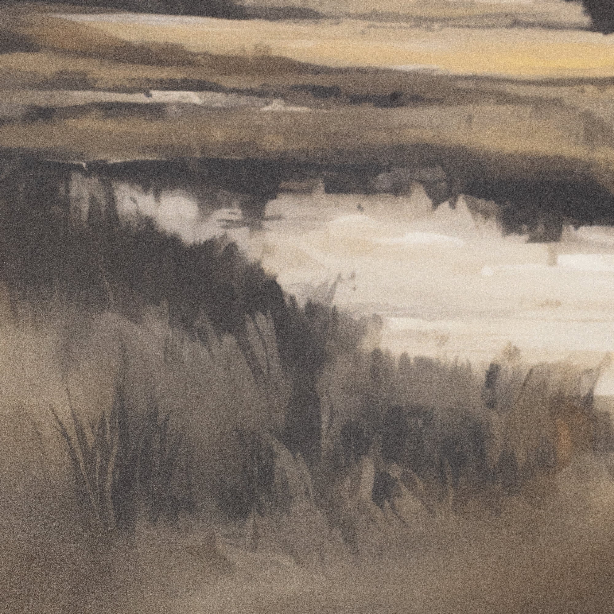 My Texas House Valley Marshland 24x18 Framed Wall Art