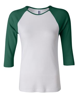 Bella + Canvas. White/ Kelly. Xl. 2000 