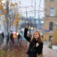 thumbnail image 2 of 1pc Fully Automatic Triple Folding Transparent Umbrella Outdoor Umbrella, 2 of 8