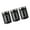 Black, variant on BQBQERT 3 Pieces Elegant Modern Chromes Kitchen Canister with Clear Window for Storing Coffee and Sweeteners Daily Casual Use