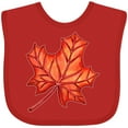 thumbnail image 3 of Inktastic Red Canadian Maple Leaf Boys or Girls Baby Bib, 3 of 4