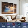 thumbnail image 3 of Rustic Farmhouse 8 Pack Art Acoustic Panels Sound Absorbing Theater light stage Decorative Soundproof Wall Panels Self Adhesive for Nursery Game Room Bedroom 48"x32", 3 of 7