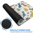 thumbnail image 6 of Long Mouse Pads for Desk,Colorful Dinosaur and Leaf Pattern Desk Mats on Top Of Desks, Desk Mouse Pad Extra Large with 3mm Non-Slip Base and Stitched Edge for Gaming,Office,Work,Home 47.3"x23.6", 6 of 6