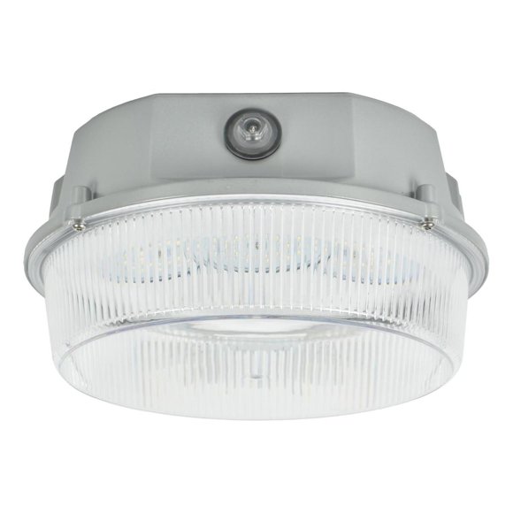 Luminaria Suburbana Pared Led Halo 28X19.7X9.4 Cm Gris Metal